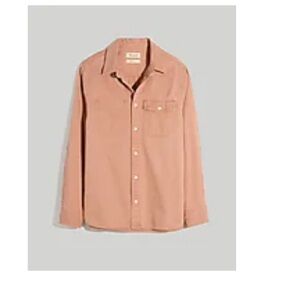 Madewell Dusty Blush Shirt Jacket